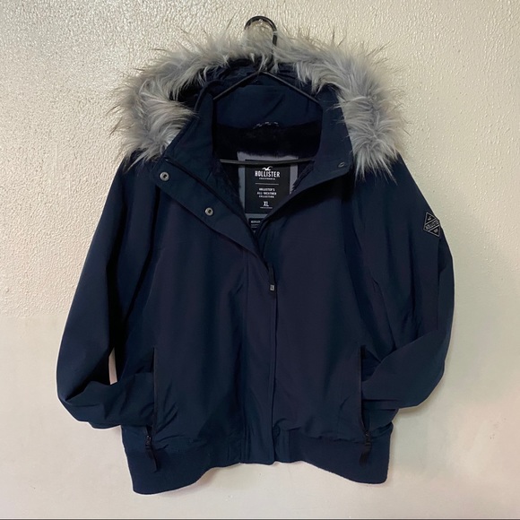 cozy lined bomber jacket